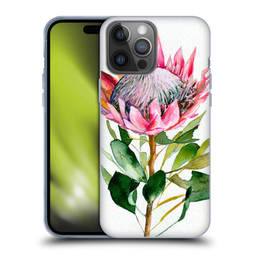 Mai Autumn Floral Blooms Protea Soft Gel Case for Apple iPhone 14 Pro Max
