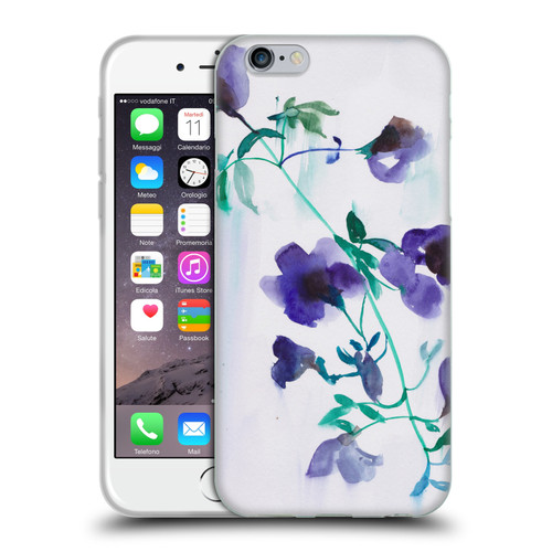 Mai Autumn Floral Blooms Moon Drops Soft Gel Case for Apple iPhone 6 / iPhone 6s