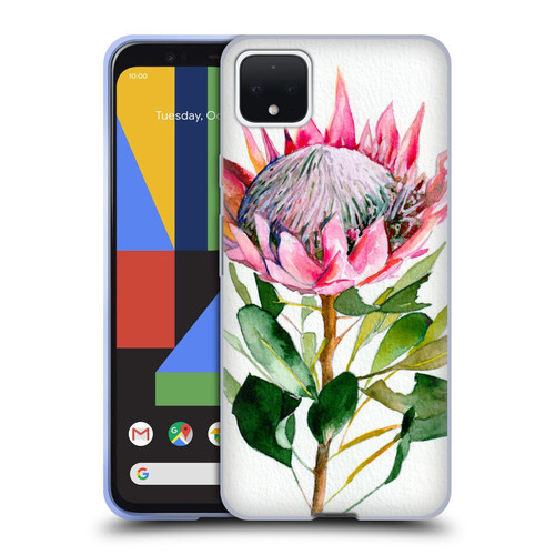 Mai Autumn Floral Blooms Protea Soft Gel Case for Google Pixel 4 XL