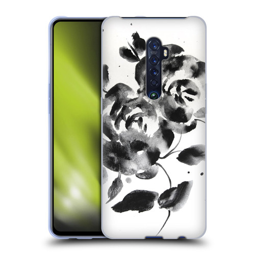 Mai Autumn Floral Blooms Black Beauty Soft Gel Case for OPPO Reno 2