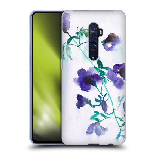 Mai Autumn Floral Blooms Moon Drops Soft Gel Case for OPPO Reno 2