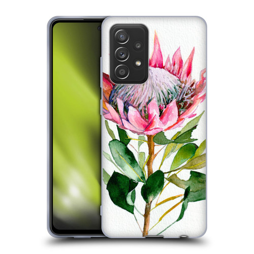 Mai Autumn Floral Blooms Protea Soft Gel Case for Samsung Galaxy A52 / A52s / 5G (2021)