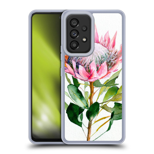 Mai Autumn Floral Blooms Protea Soft Gel Case for Samsung Galaxy A53 5G (2022)