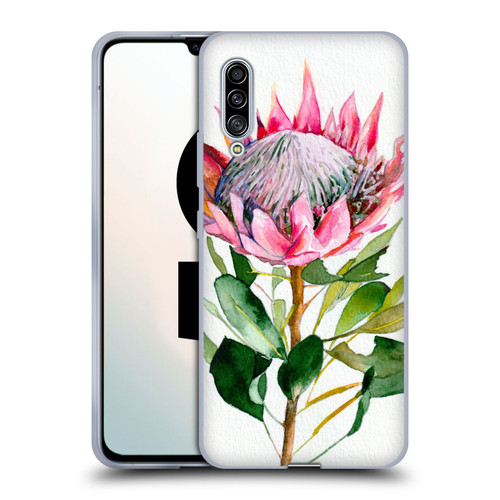 Mai Autumn Floral Blooms Protea Soft Gel Case for Samsung Galaxy A90 5G (2019)