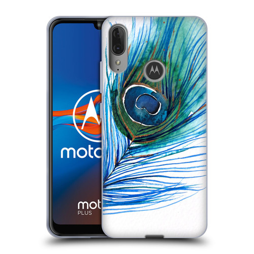 Mai Autumn Feathers Peacock Soft Gel Case for Motorola Moto E6 Plus