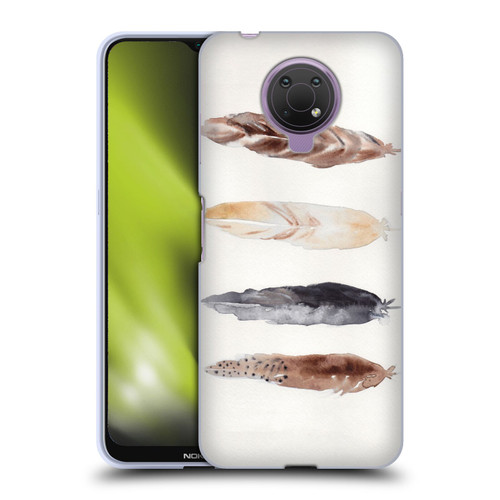 Mai Autumn Feathers Pattern Soft Gel Case for Nokia G10