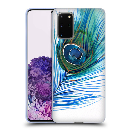 Mai Autumn Feathers Peacock Soft Gel Case for Samsung Galaxy S20+ / S20+ 5G