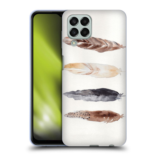 Mai Autumn Feathers Pattern Soft Gel Case for Samsung Galaxy M33 (2022)