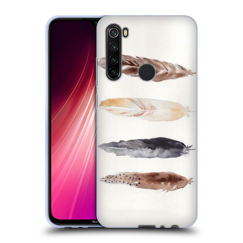 Mai Autumn Feathers Pattern Soft Gel Case for Xiaomi Redmi Note 8T