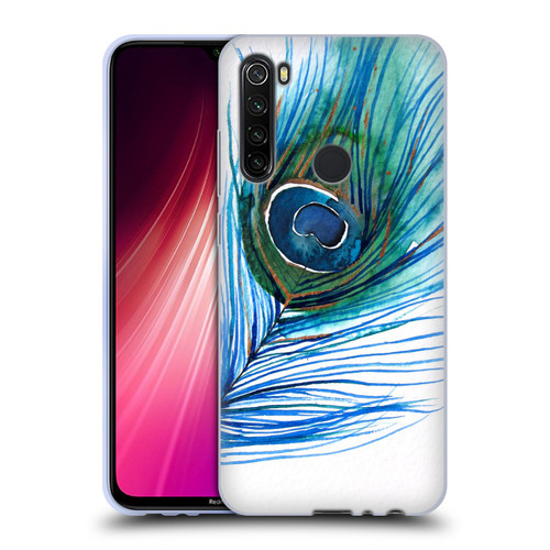 Mai Autumn Feathers Peacock Soft Gel Case for Xiaomi Redmi Note 8T