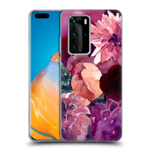 Mai Autumn Floral Garden Dahlias Soft Gel Case for Huawei P40 Pro / P40 Pro Plus 5G