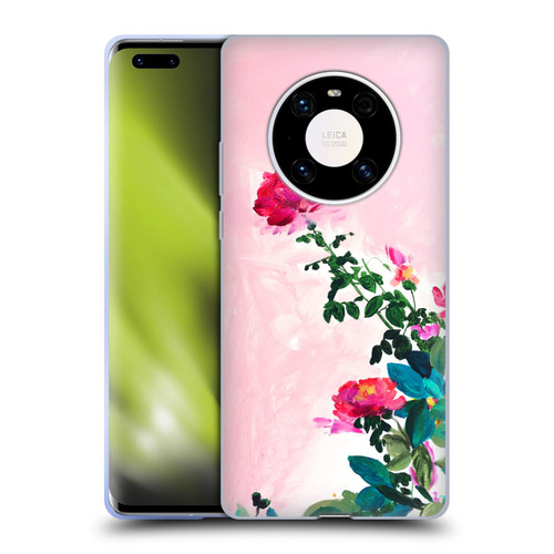 Mai Autumn Floral Garden Rose Soft Gel Case for Huawei Mate 40 Pro 5G