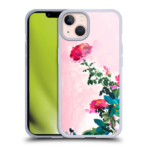 Mai Autumn Floral Garden Rose Soft Gel Case for Apple iPhone 13