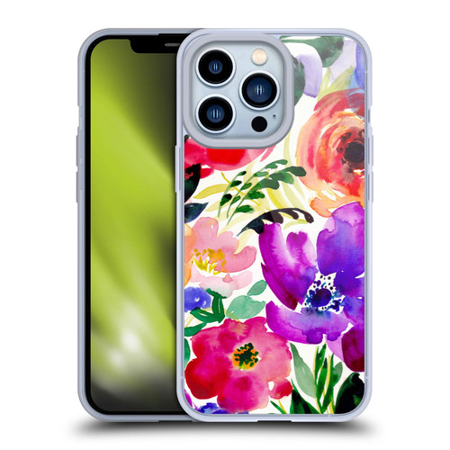 Mai Autumn Floral Garden Bloom Soft Gel Case for Apple iPhone 13 Pro
