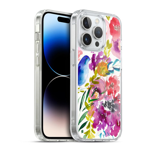 Mai Autumn Floral Garden Bluebird Soft Gel Case for Apple iPhone 13 Pro & MagSafe