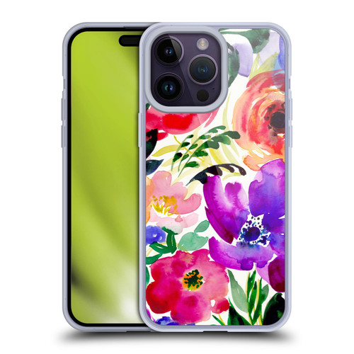 Mai Autumn Floral Garden Bloom Soft Gel Case for Apple iPhone 14 Pro Max