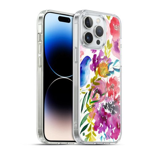 Mai Autumn Floral Garden Bluebird Soft Gel Case for Apple iPhone 14 Pro Max & MagSafe