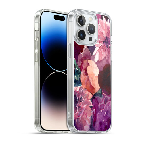 Mai Autumn Floral Garden Dahlias Soft Gel Case for Apple iPhone 14 Pro Max & MagSafe