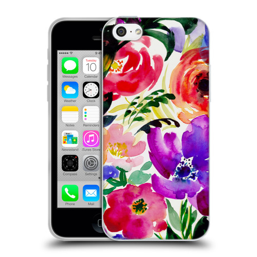 Mai Autumn Floral Garden Bloom Soft Gel Case for Apple iPhone 5c