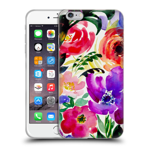 Mai Autumn Floral Garden Bloom Soft Gel Case for Apple iPhone 6 Plus / iPhone 6s Plus