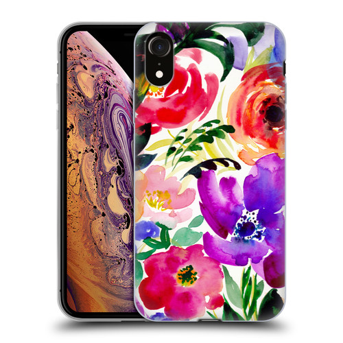 Mai Autumn Floral Garden Bloom Soft Gel Case for Apple iPhone XR