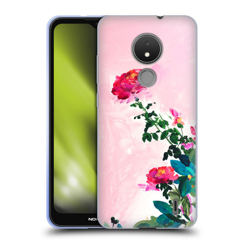 Mai Autumn Floral Garden Rose Soft Gel Case for Nokia C21