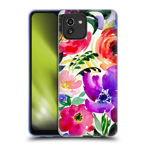 Mai Autumn Floral Garden Bloom Soft Gel Case for Samsung Galaxy A03 (2021)