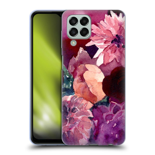 Mai Autumn Floral Garden Dahlias Soft Gel Case for Samsung Galaxy M33 (2022)