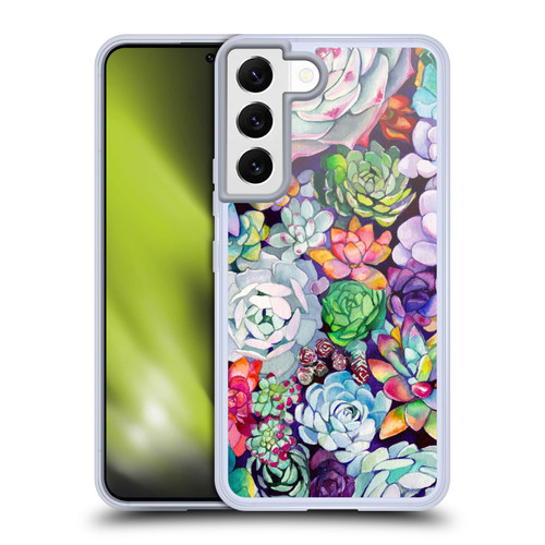 Mai Autumn Floral Garden Succulent Soft Gel Case for Samsung Galaxy S22 5G