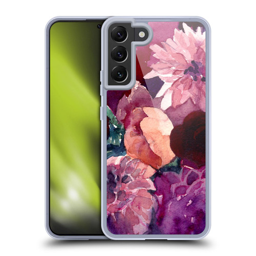 Mai Autumn Floral Garden Dahlias Soft Gel Case for Samsung Galaxy S22+ 5G