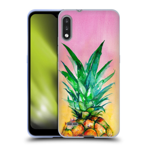 Mai Autumn Paintings Ombre Pineapple Soft Gel Case for LG K22
