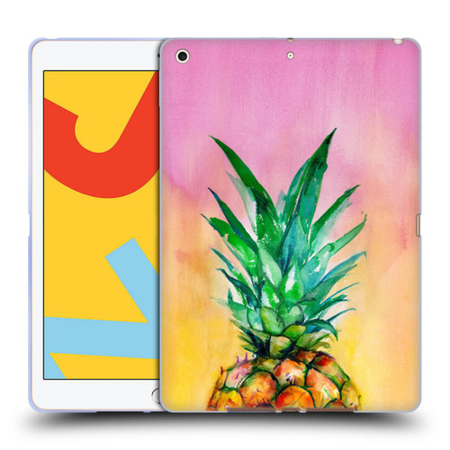 Mai Autumn Paintings Ombre Pineapple Soft Gel Case for Apple iPad 10.2 2019/2020/2021