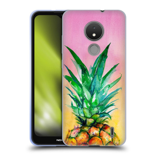 Mai Autumn Paintings Ombre Pineapple Soft Gel Case for Nokia C21