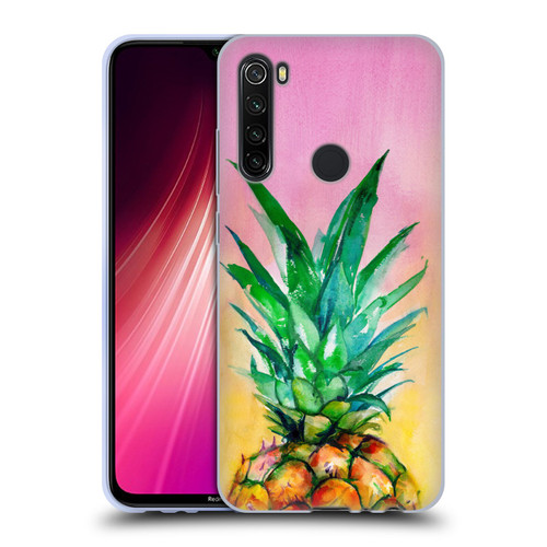 Mai Autumn Paintings Ombre Pineapple Soft Gel Case for Xiaomi Redmi Note 8T