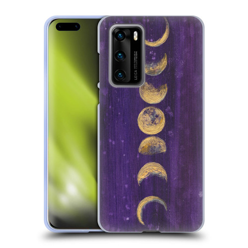 Mai Autumn Space And Sky Moon Phases Soft Gel Case for Huawei P40 5G