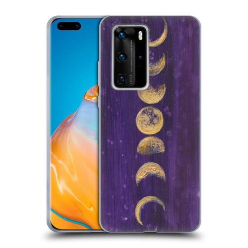 Mai Autumn Space And Sky Moon Phases Soft Gel Case for Huawei P40 Pro / P40 Pro Plus 5G