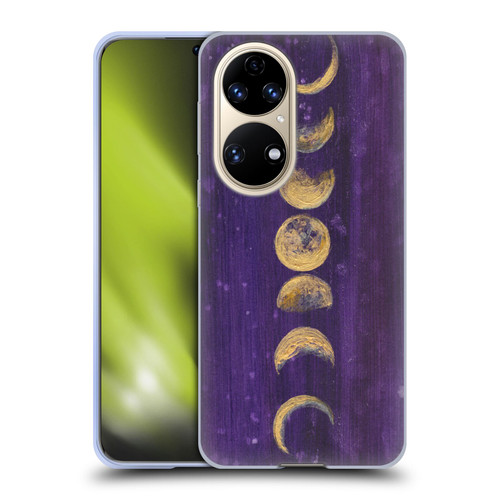 Mai Autumn Space And Sky Moon Phases Soft Gel Case for Huawei P50