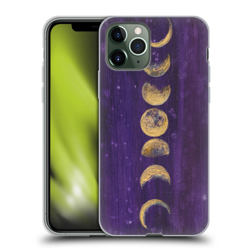 Mai Autumn Space And Sky Moon Phases Soft Gel Case for Apple iPhone 11 Pro