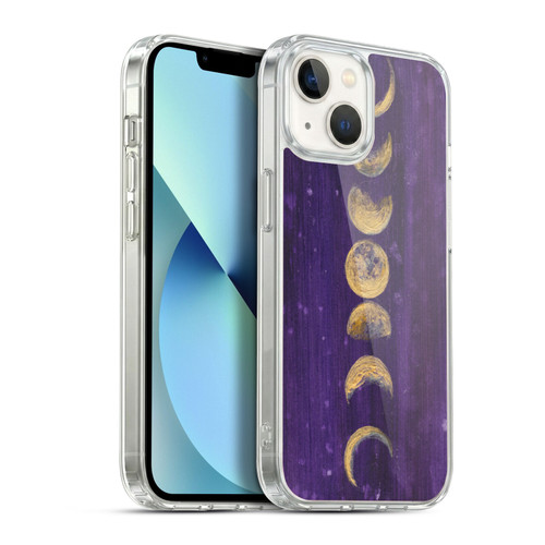 Mai Autumn Space And Sky Moon Phases Soft Gel Case for Apple iPhone 13
