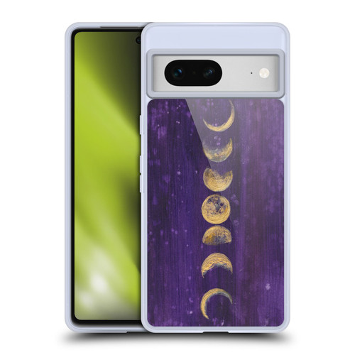 Mai Autumn Space And Sky Moon Phases Soft Gel Case for Google Pixel 7