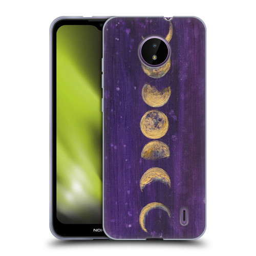 Mai Autumn Space And Sky Moon Phases Soft Gel Case for Nokia C10 / C20