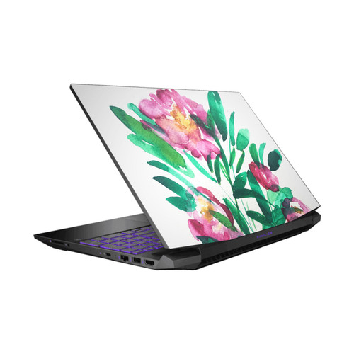 Mai Autumn Floral Blooms Peonies Vinyl Sticker Skin Decal Cover for HP Pavilion 15.6" 15-dk0047TX