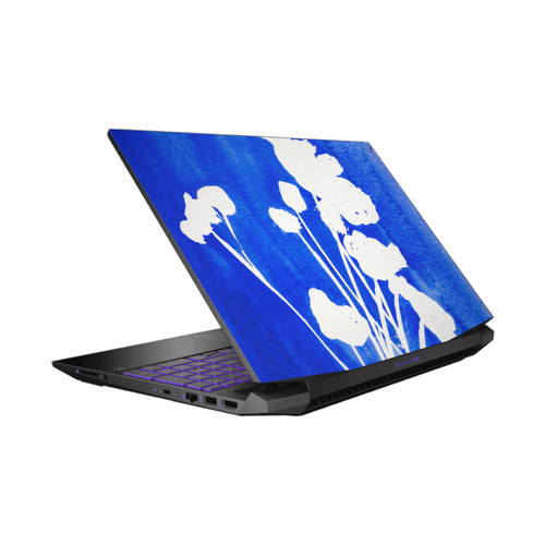 Mai Autumn Floral Blooms Cyanotype Watercolour Vinyl Sticker Skin Decal Cover for HP Pavilion 15.6" 15-dk0047TX