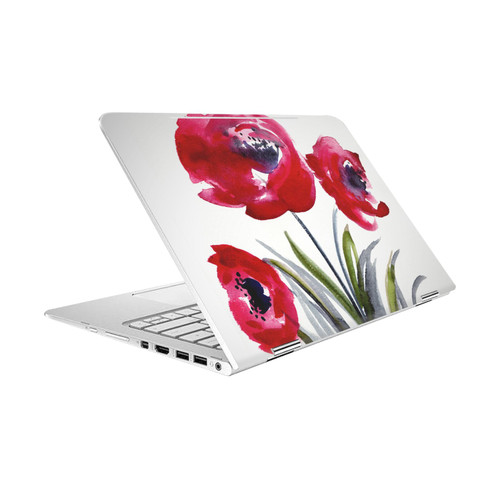 Mai Autumn Floral Blooms Red Flowers Vinyl Sticker Skin Decal Cover for HP Spectre Pro X360 G2