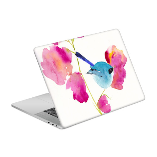 Mai Autumn Floral Blooms Blue Bird Vinyl Sticker Skin Decal Cover for Apple MacBook Pro 16" A2141