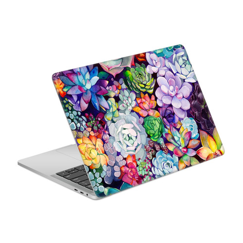 Mai Autumn Floral Garden Succulent Vinyl Sticker Skin Decal Cover for Apple MacBook Pro 13.3" A1708