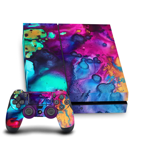 Mai Autumn Art Mix Turquoise Wine Vinyl Sticker Skin Decal Cover for Sony PS4 Console & Controller