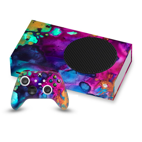 Mai Autumn Art Mix Turquoise Wine Vinyl Sticker Skin Decal Cover for Microsoft Series S Console & Controller