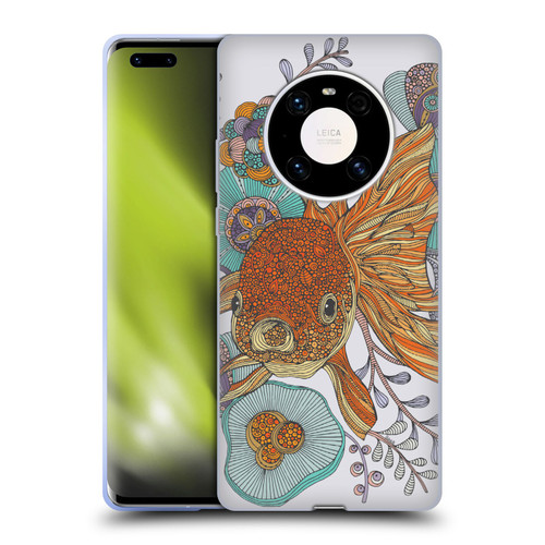 Valentina Animals And Floral Goldfish Soft Gel Case for Huawei Mate 40 Pro 5G