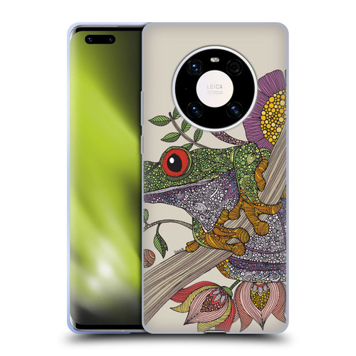 Valentina Animals And Floral Frog Soft Gel Case for Huawei Mate 40 Pro 5G